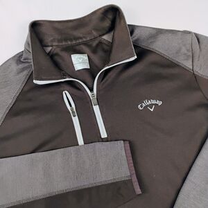 Callaway 2 Tone 1/4 Zip Pullover Windbreaker Jacket Men's Size Medium